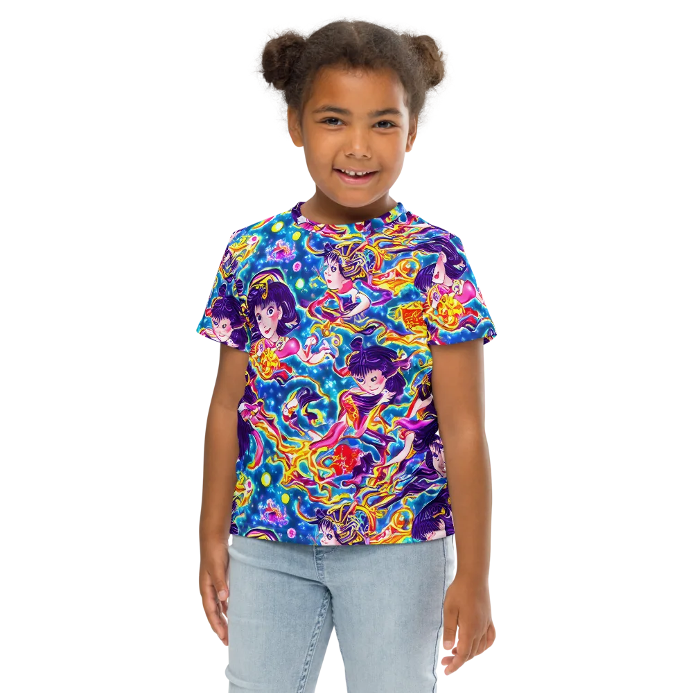 Aquatic Whim on Kids Crew Neck T-Shirt — Front