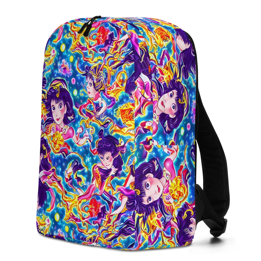 Aquatic Whim on Minimalist Backpack — Left