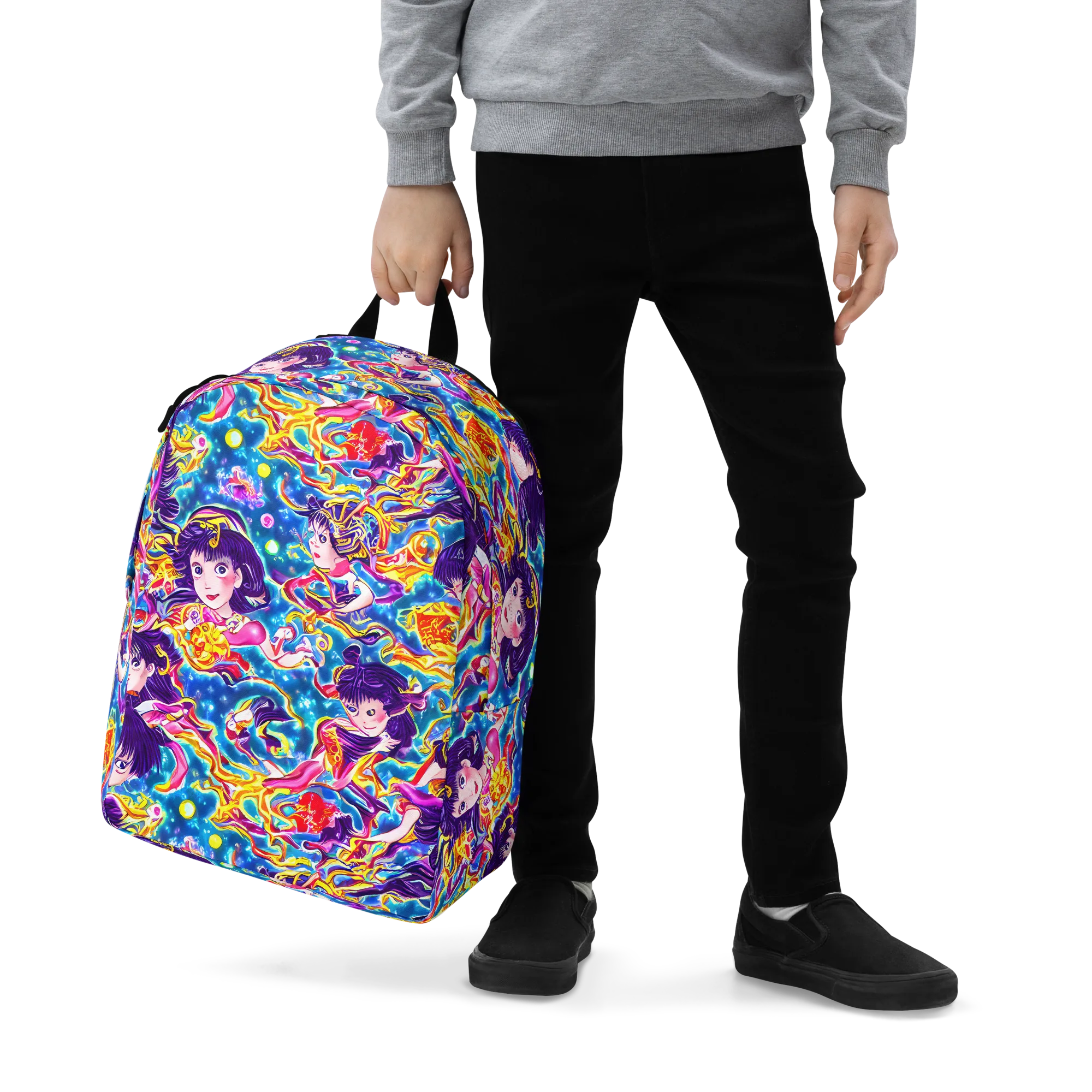 Aquatic Whim on Minimalist Backpack — Zoomed-in