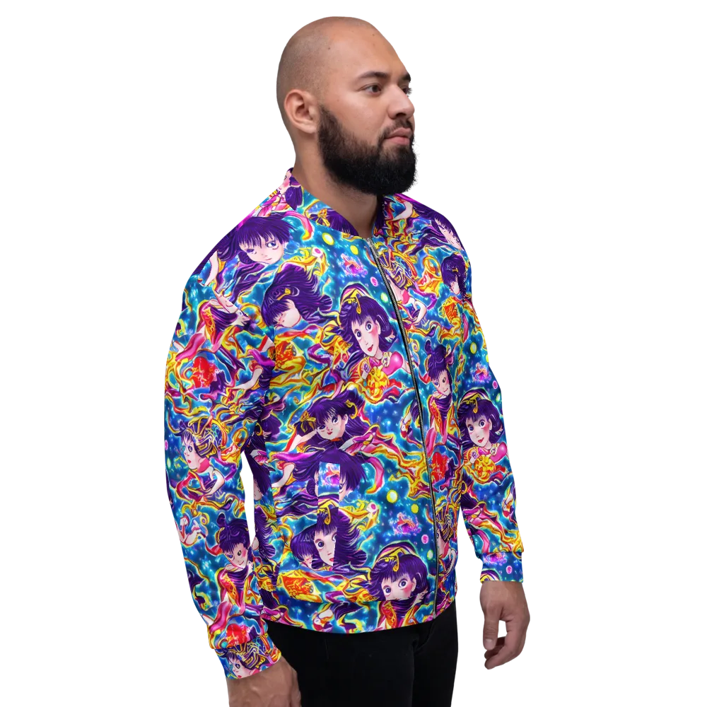 Aquatic Whim on Bomber Jacket — Right