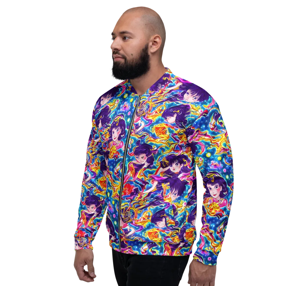 Aquatic Whim on Bomber Jacket — Left
