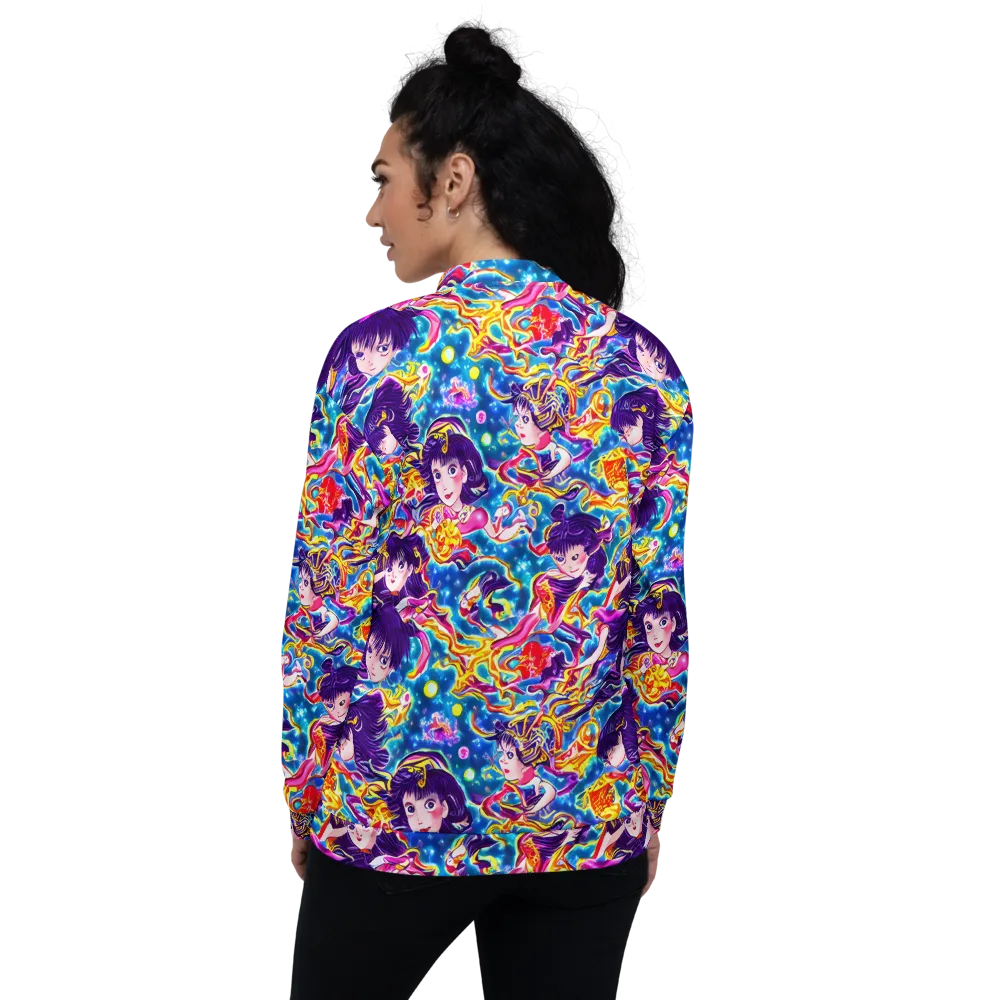 Aquatic Whim on Bomber Jacket — Back