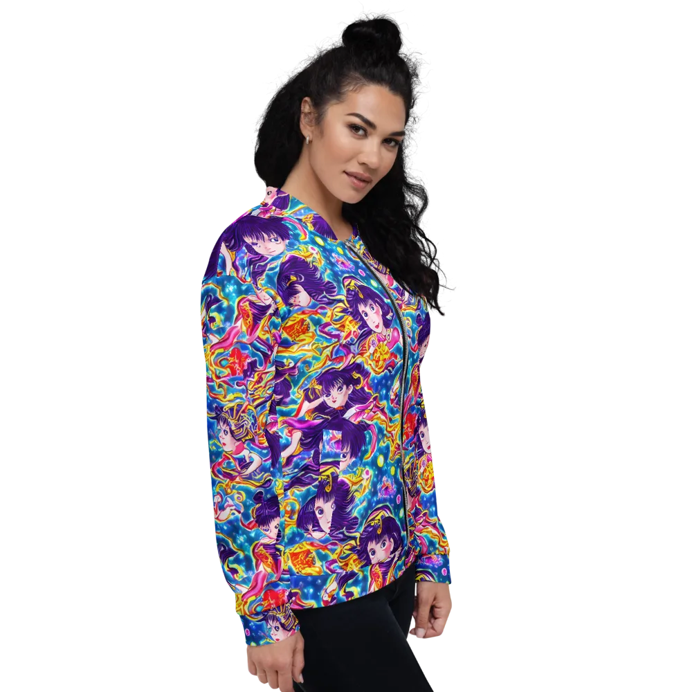 Aquatic Whim on Bomber Jacket — Right