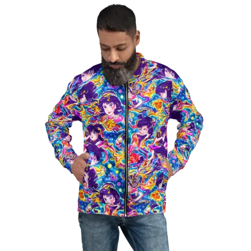 Aquatic Whim on a Bomber Jacket