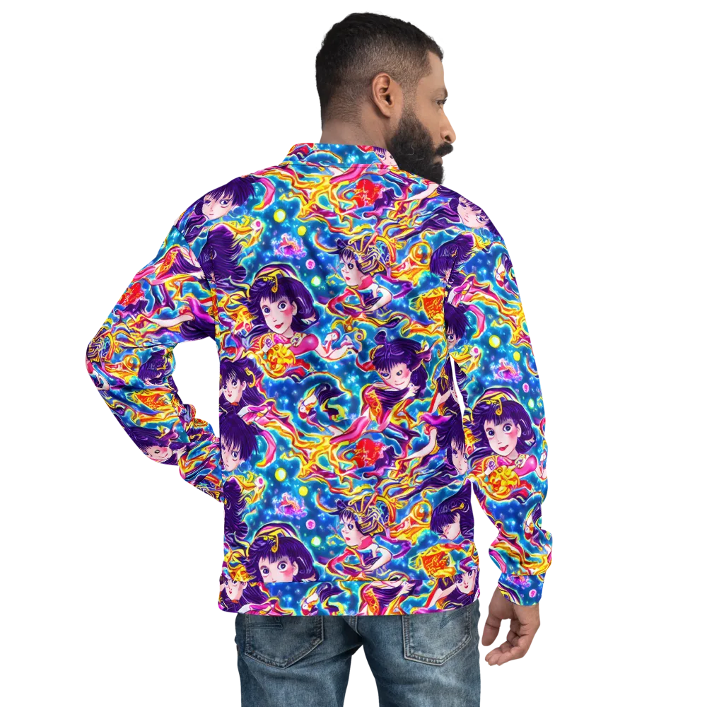 Aquatic Whim on Bomber Jacket — Back