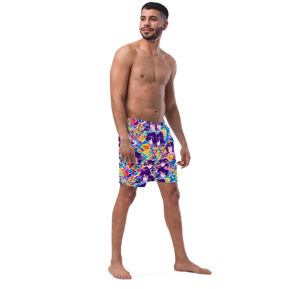 Aquatic Whim on Swim Trunks — Right Front