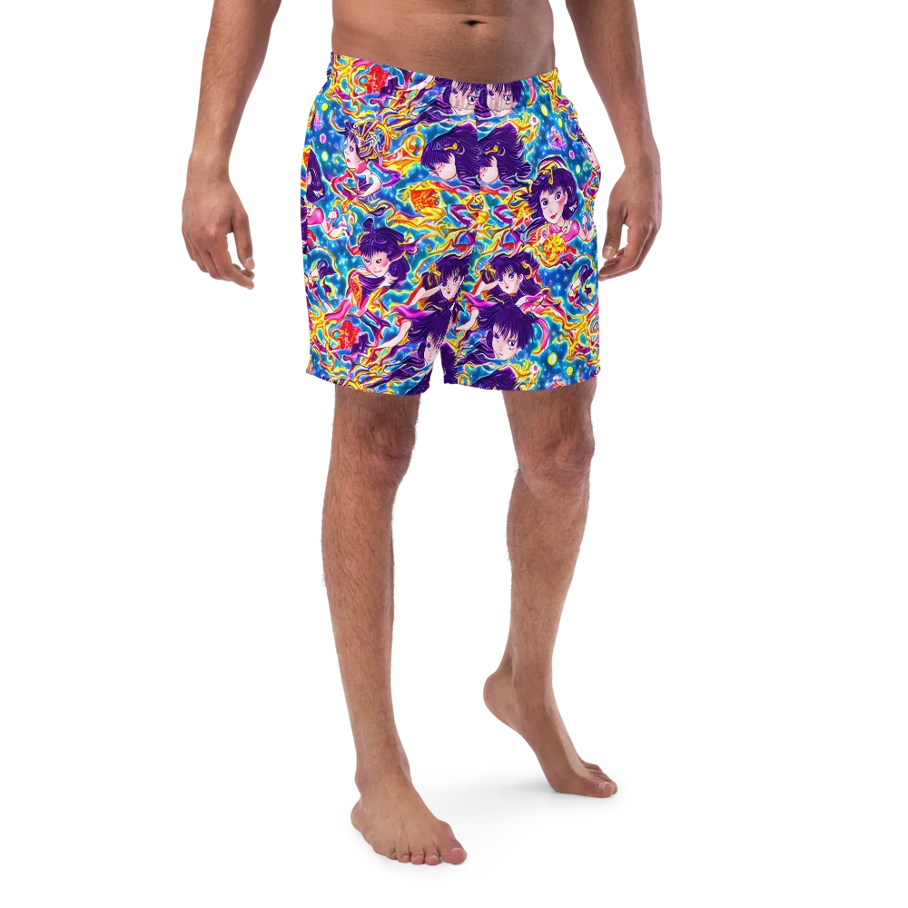 Aquatic Whim on Swim Trunks — Front