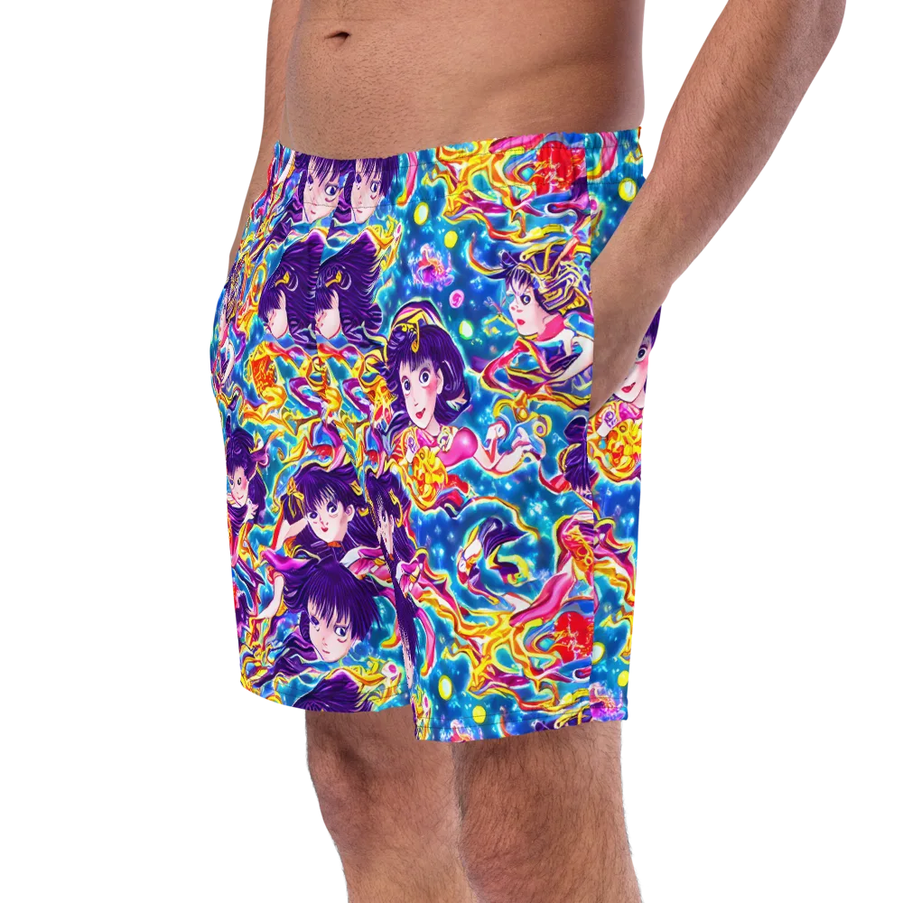 Aquatic Whim on Swim Trunks — Left Front