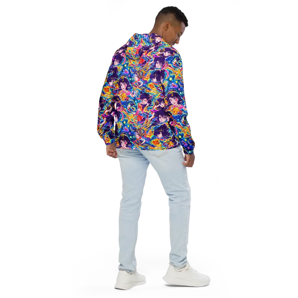 Aquatic Whim on Men's Windbreaker — Back