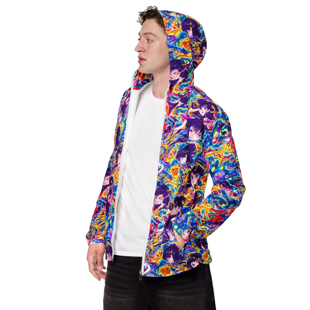 Aquatic Whim on Men's Windbreaker — Left Front