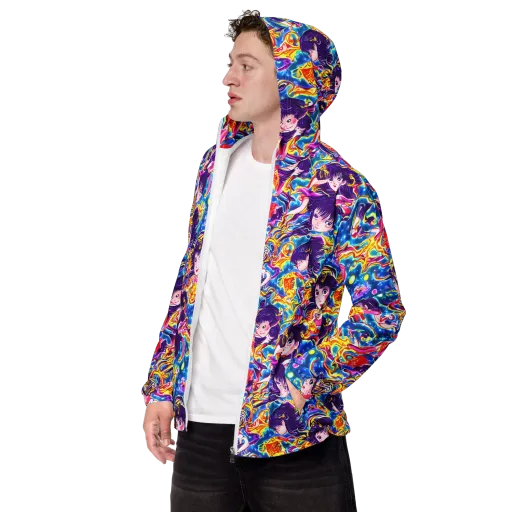 Aquatic Whim on a Men's Windbreaker