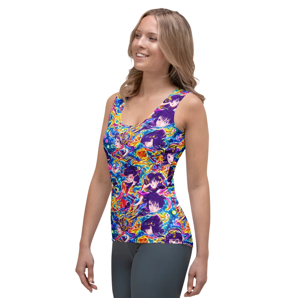 Aquatic Whim on Women's Tank Top — Left Front