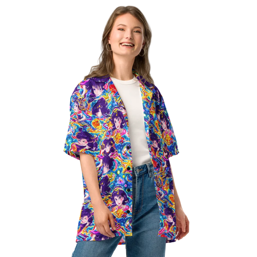 Aquatic Whim on Button Shirt — Front