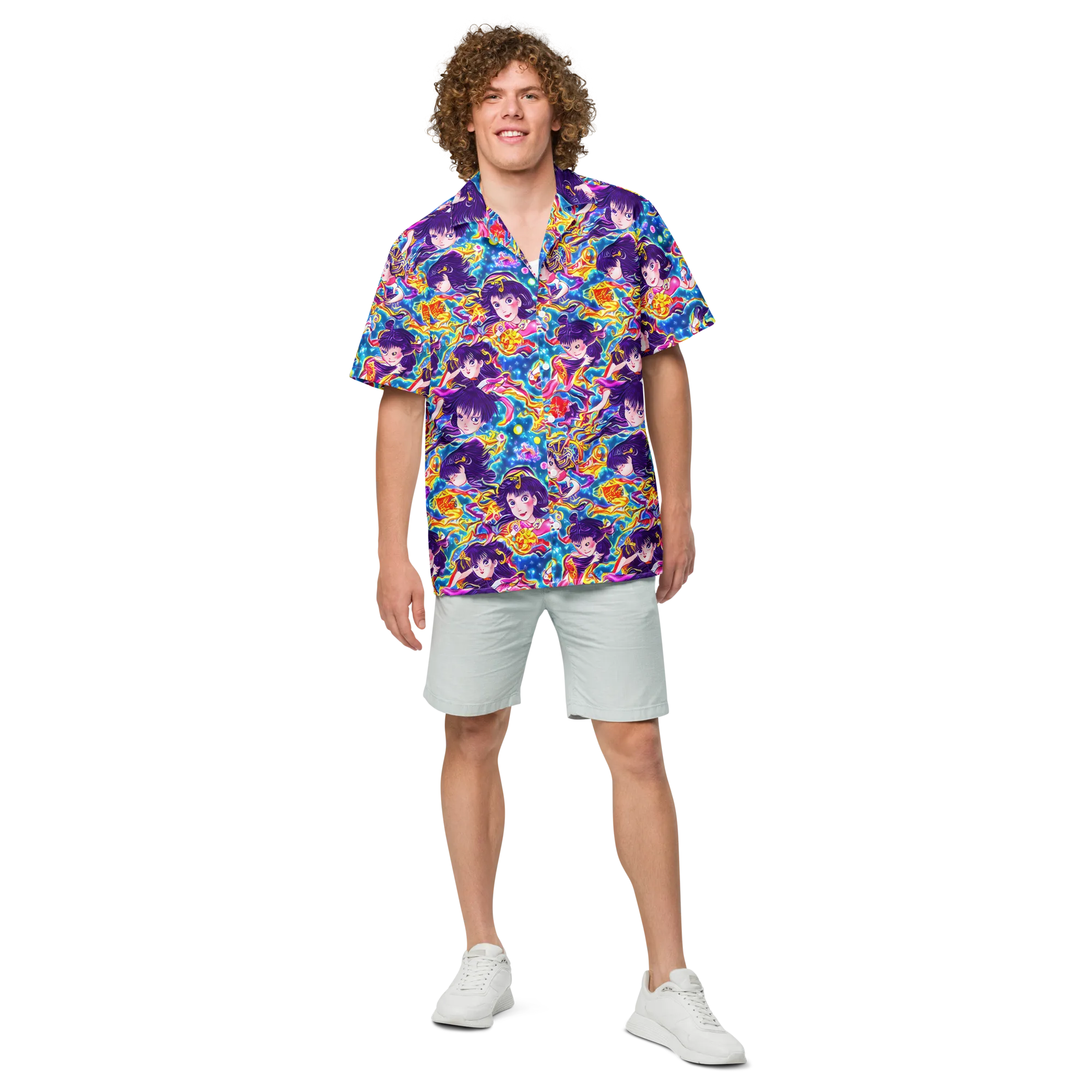 Aquatic Whim on Button Shirt — Front