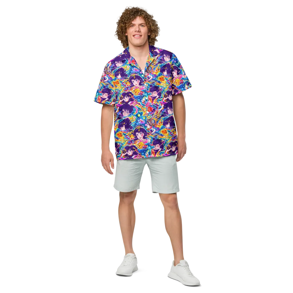 Aquatic Whim on Button Shirt — Front