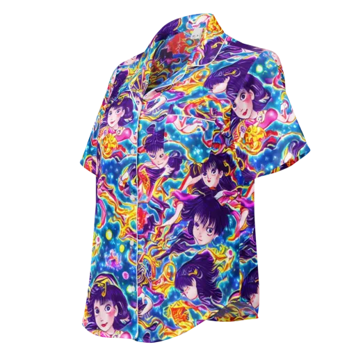 Aquatic Whim on a Women's Short Sleeve Pajama Top