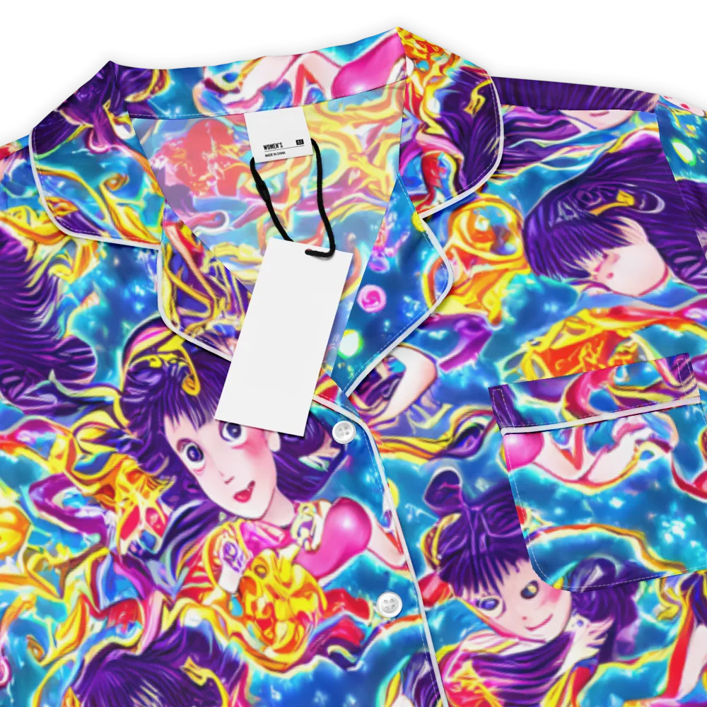 Aquatic Whim on Women's Short Sleeve Pajama Top — Product details