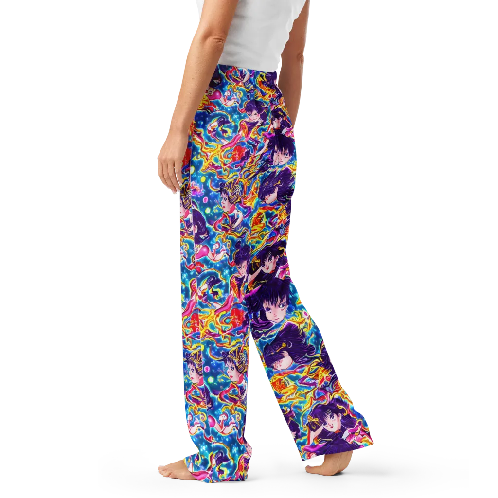 Aquatic Whim on Women's Pajama Pants — Left