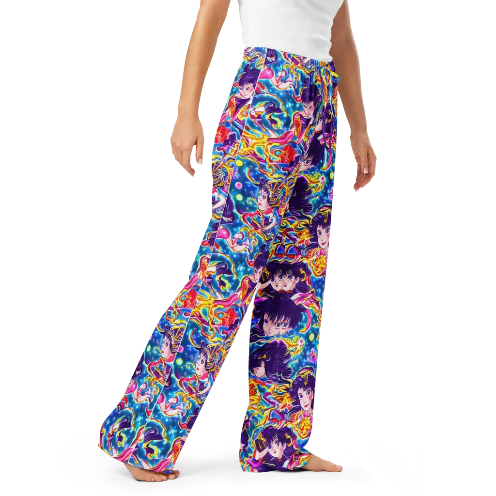 Aquatic Whim on Women's Pajama Pants — Right Front