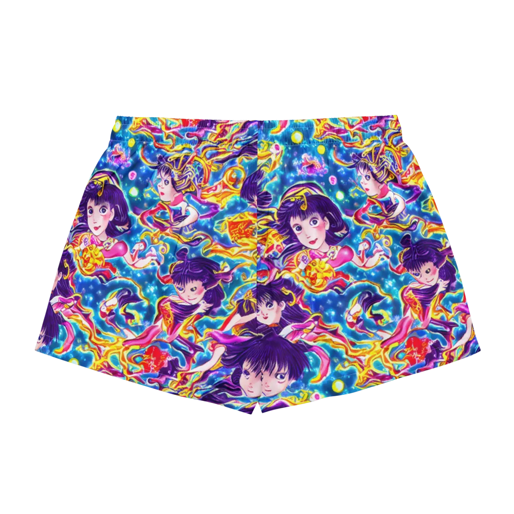 Aquatic Whim on Women's Pajama Shorts — Back