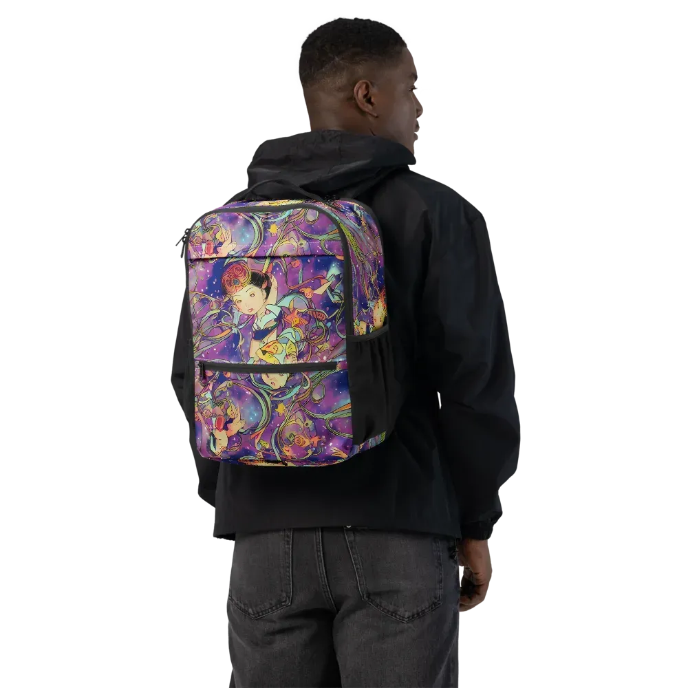 Spiral of Stardust on Utility Backpack — Back