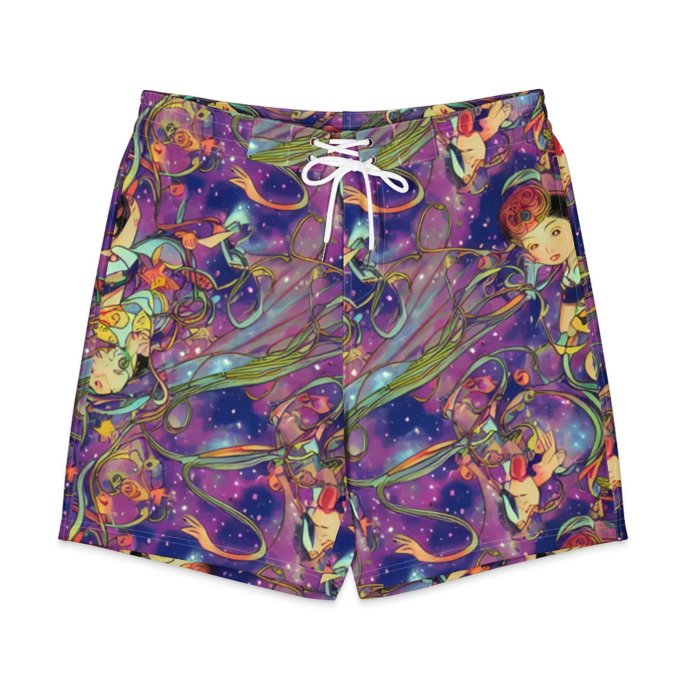 Spiral of Stardust on Men's Board Shorts — Front