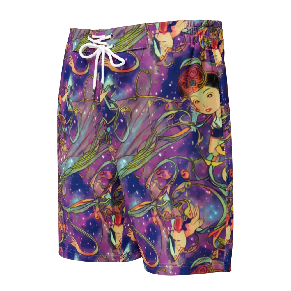 Spiral of Stardust on Men's Board Shorts — Front