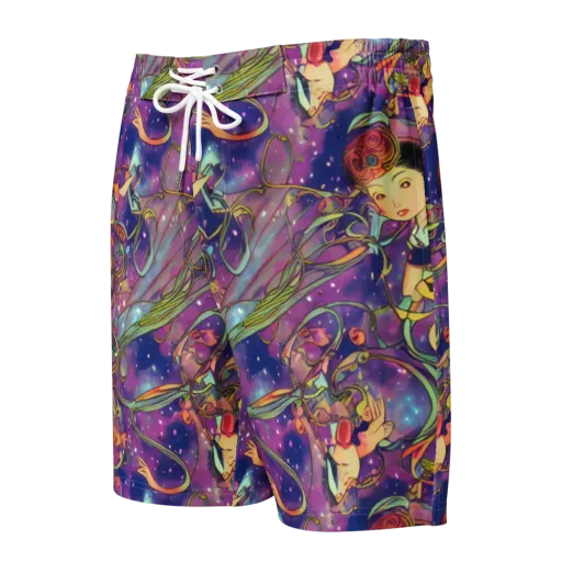 Spiral of Stardust on a Men's Board Shorts