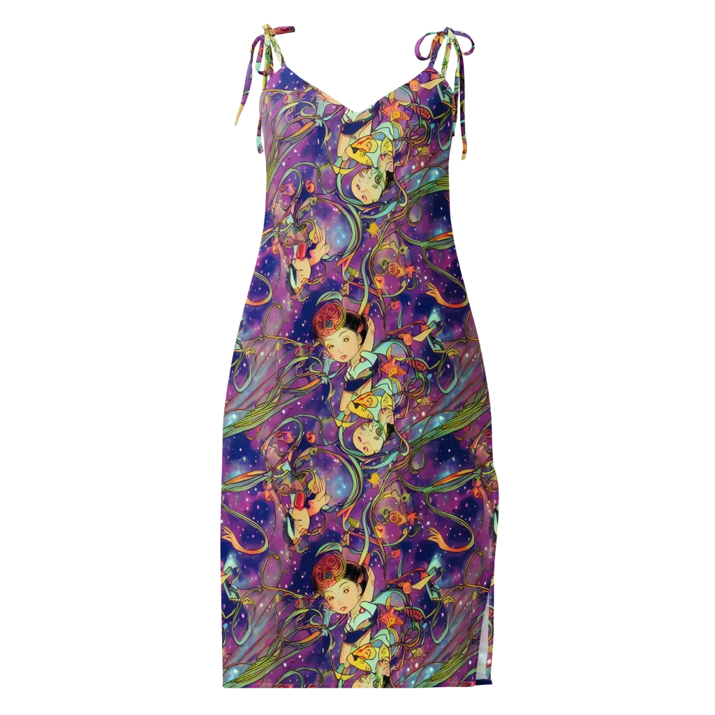 Spiral of Stardust on Slip Dress — Front