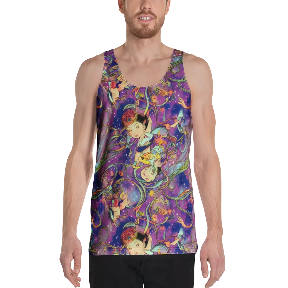 Spiral of Stardust on Men's Tank Top — Front