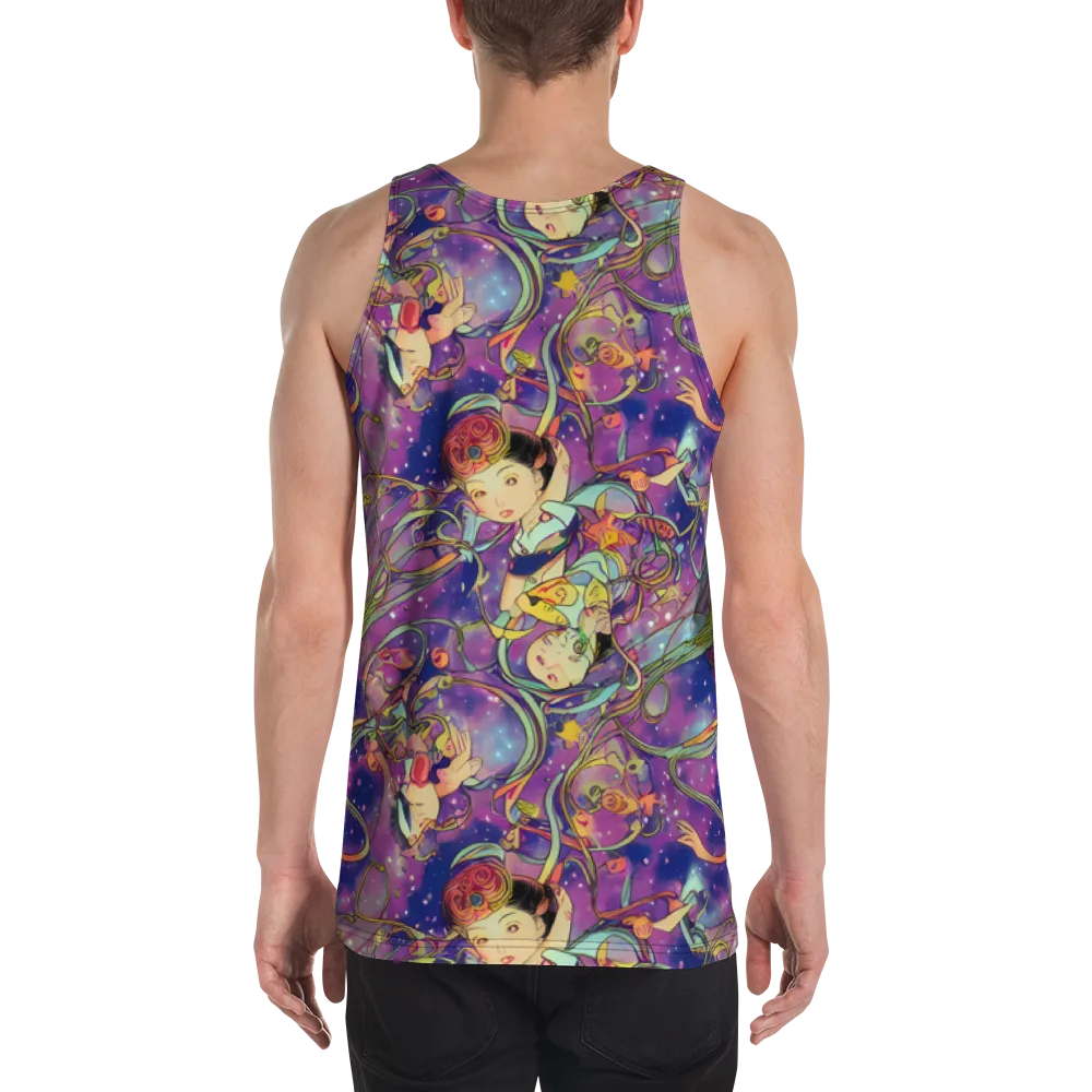 Spiral of Stardust on Men's Tank Top — Back