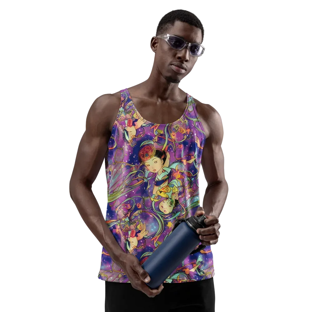 Spiral of Stardust on Men's Tank Top — Front