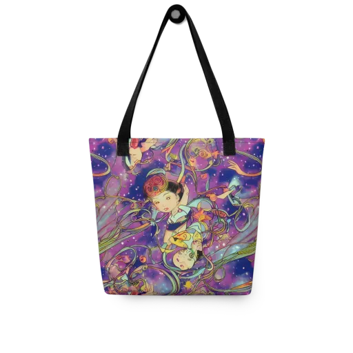 Spiral of Stardust on a Tote Bag