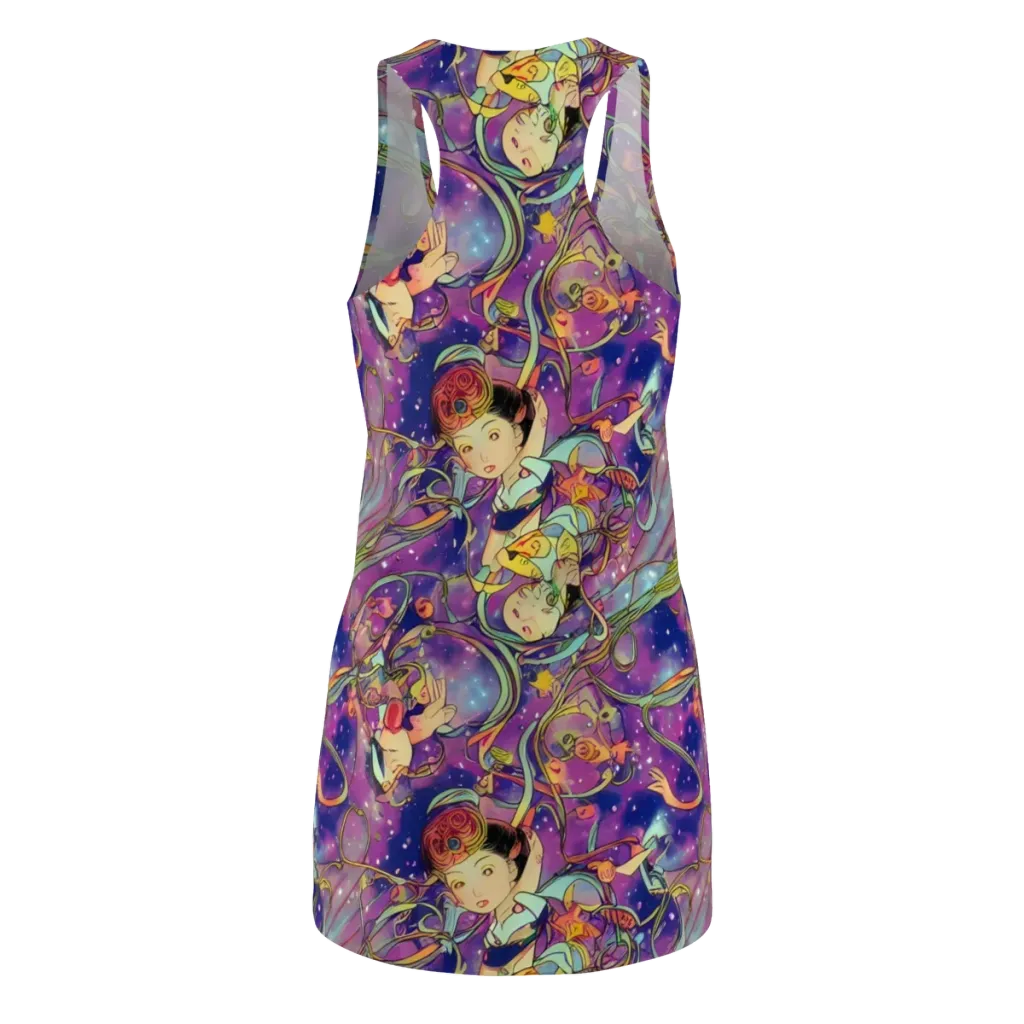 Spiral of Stardust on Racerback Dress — Back
