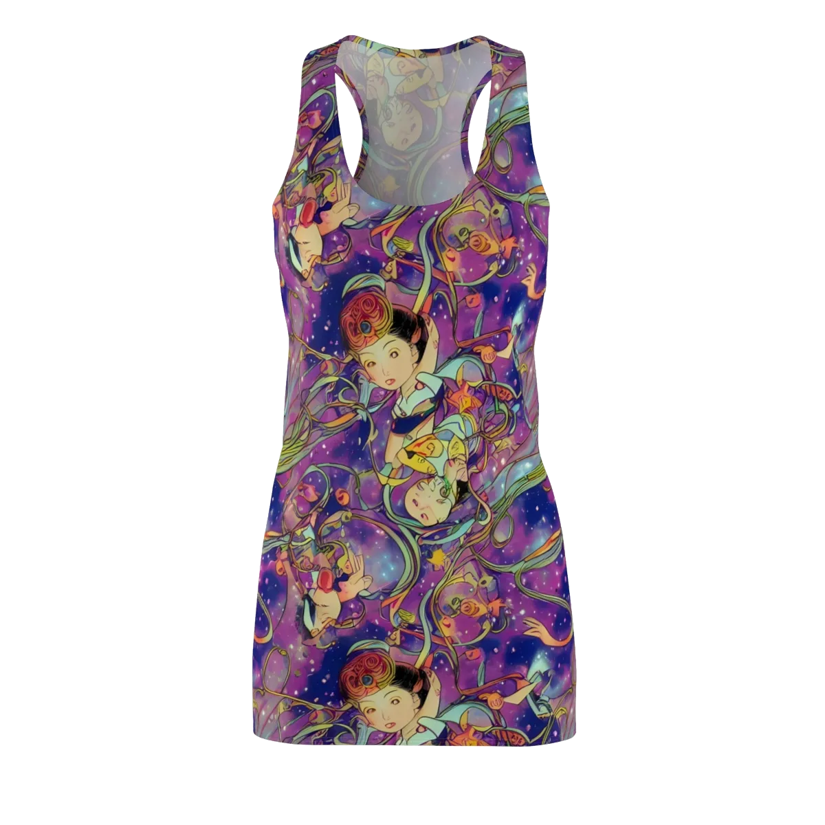 Spiral of Stardust on Racerback Dress — Front