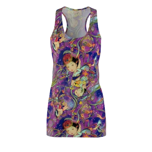Spiral of Stardust on a Racerback Dress
