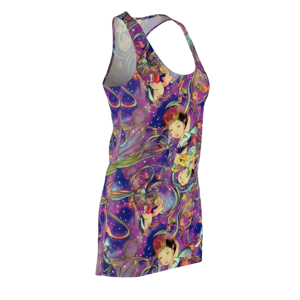 Spiral of Stardust on Racerback Dress — Front Side