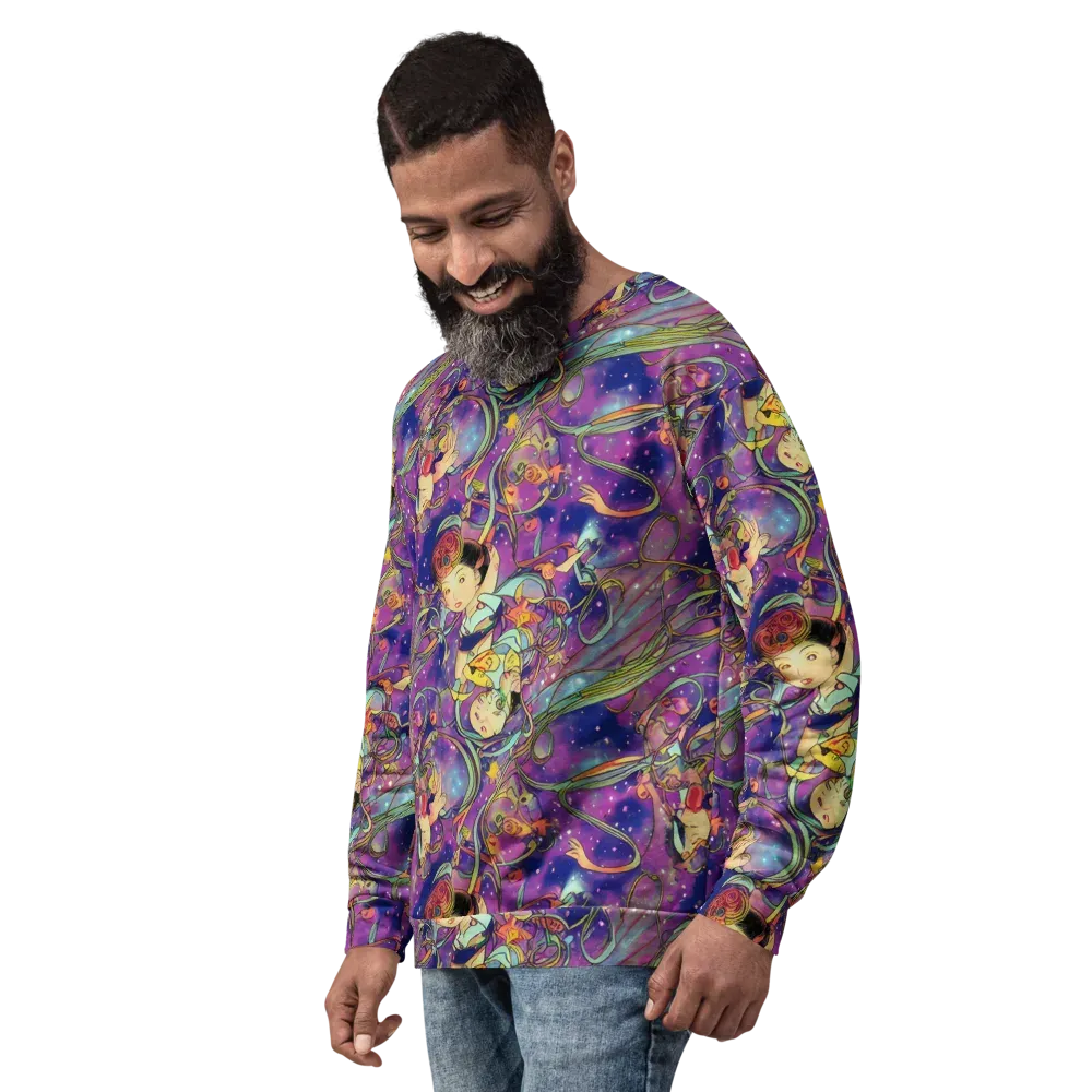 Spiral of Stardust on Sweatshirt — Left Front