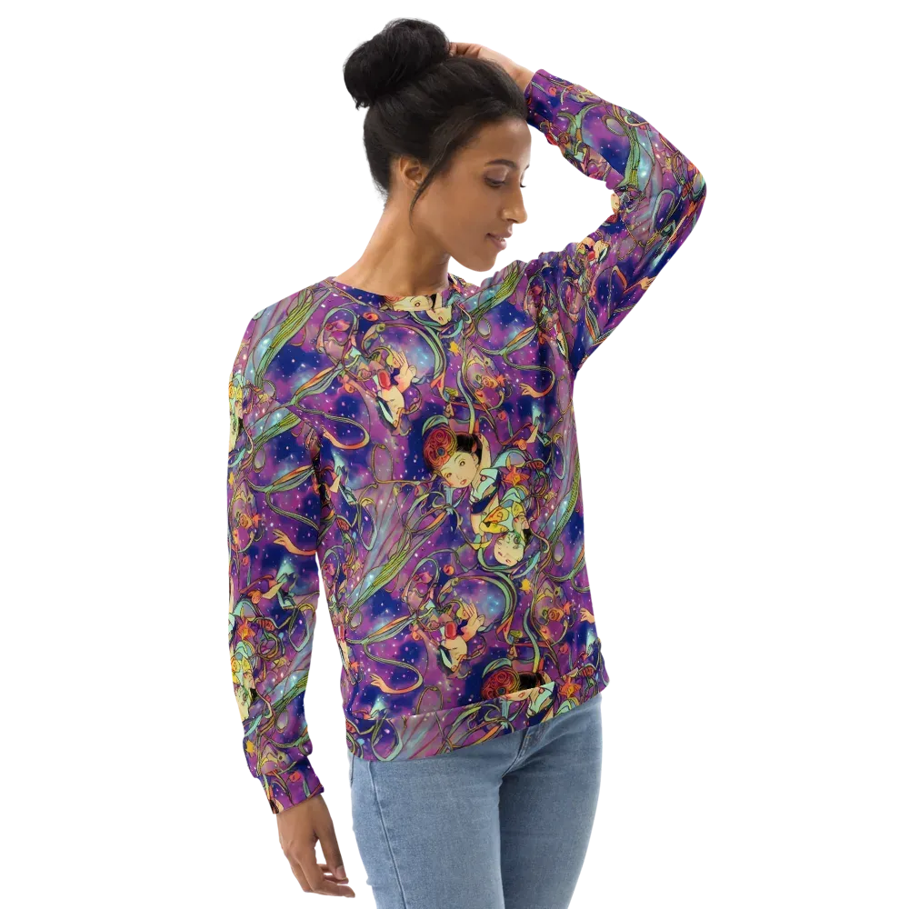 Spiral of Stardust on Sweatshirt — Right Front