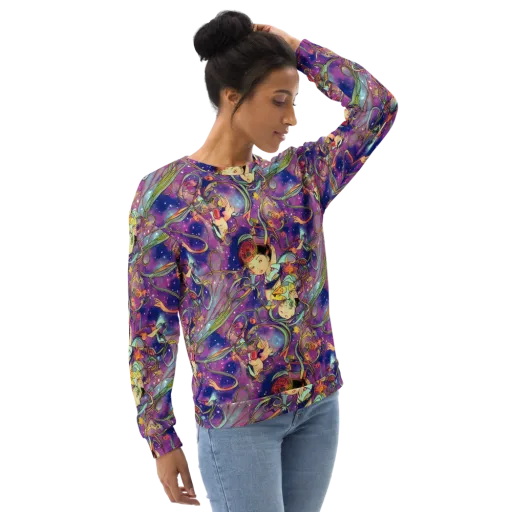 Spiral of Stardust on a Sweatshirt