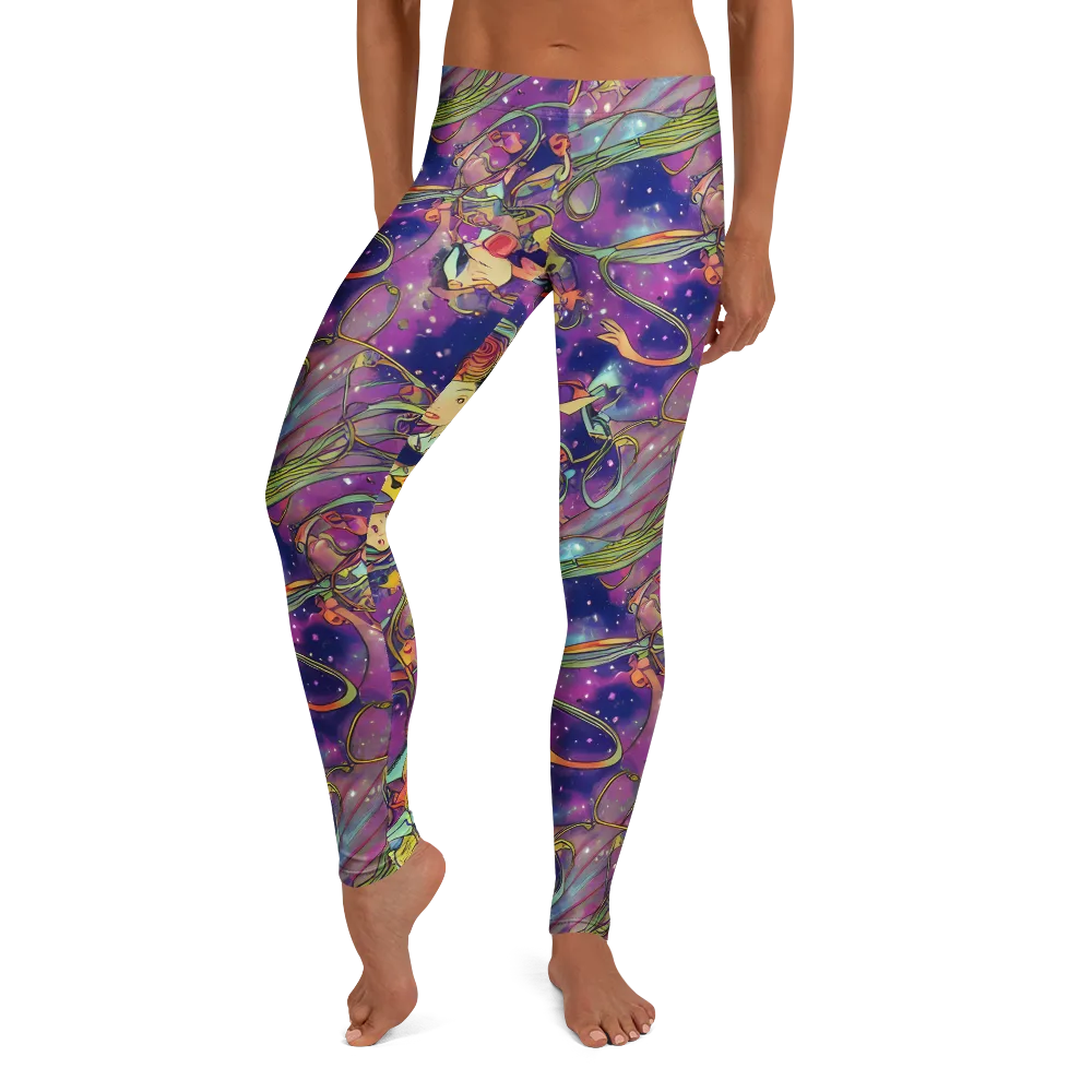 Spiral of Stardust on Leggings — Front