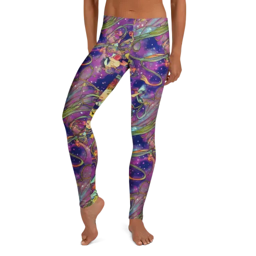 Spiral of Stardust on a Leggings