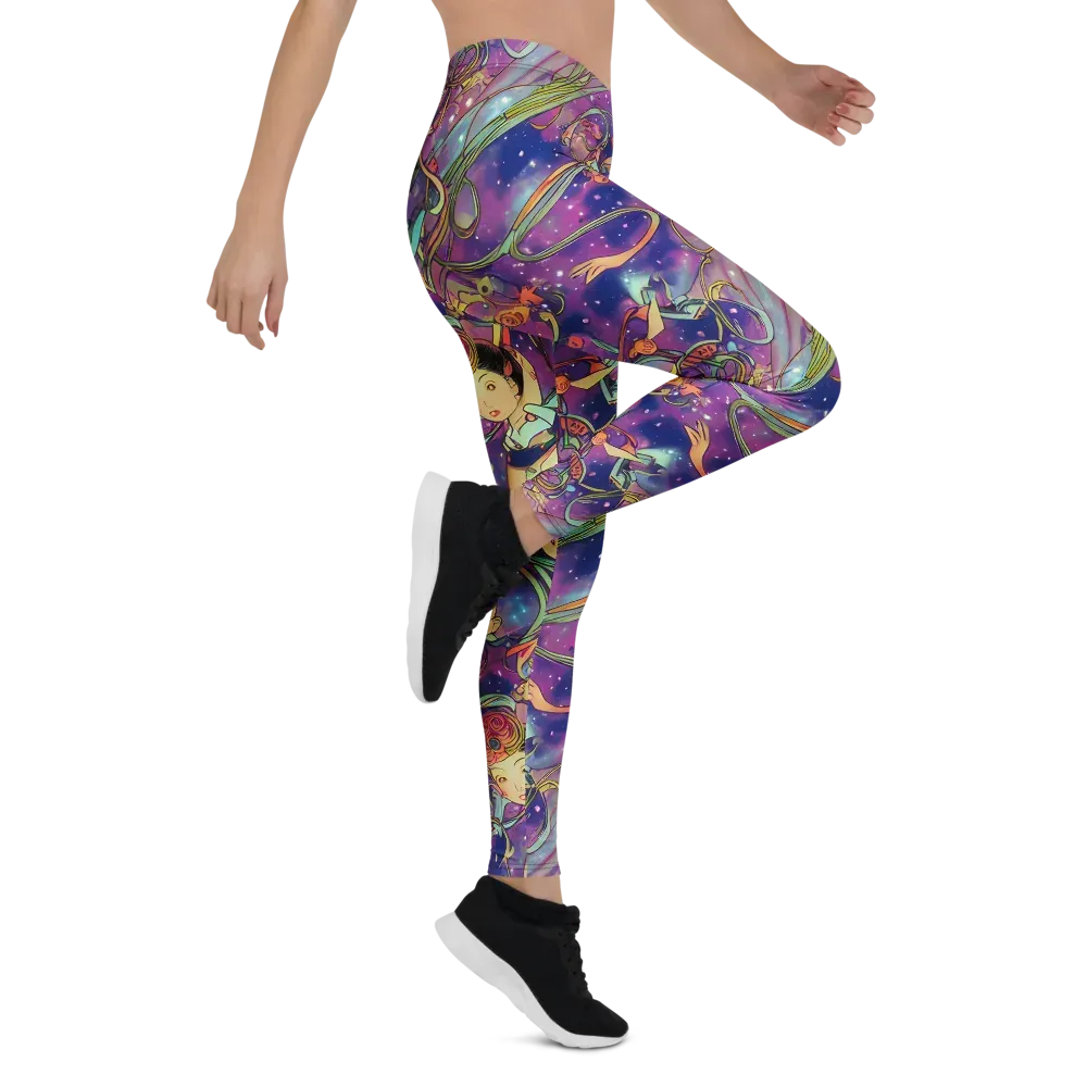 Spiral of Stardust on Leggings — Right