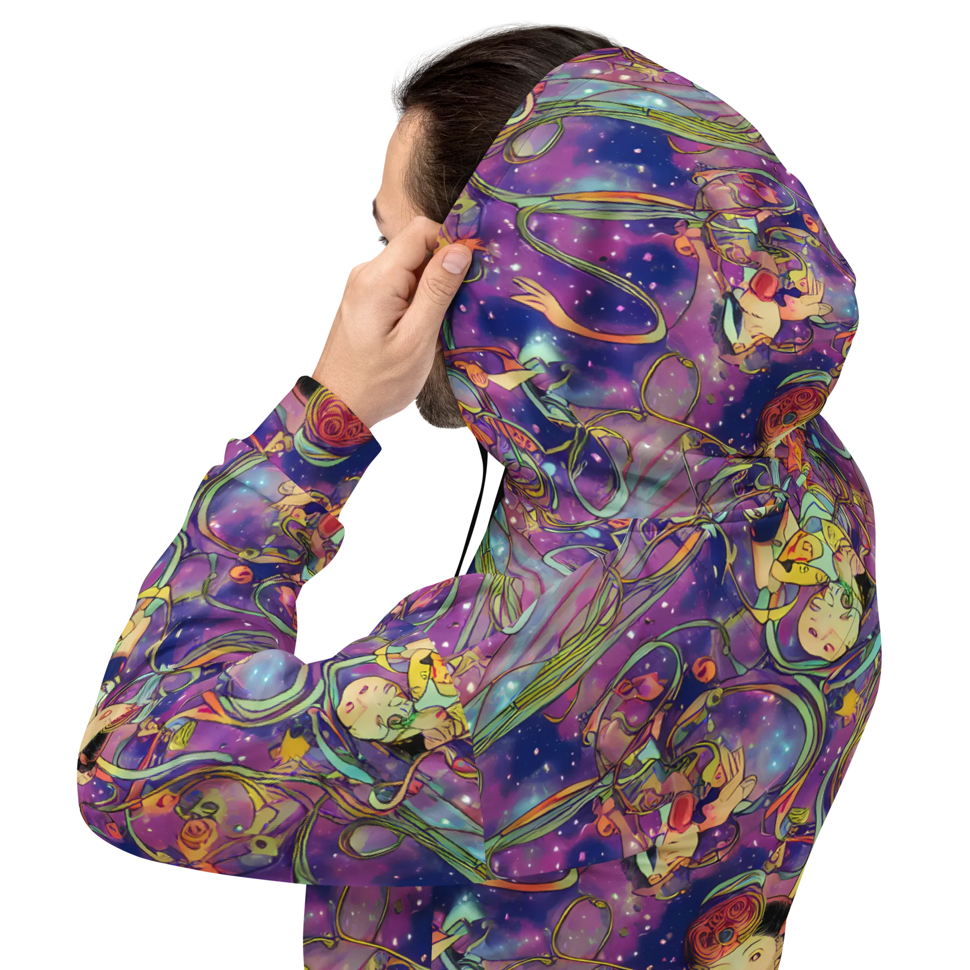 Spiral of Stardust on Hoodie — Back