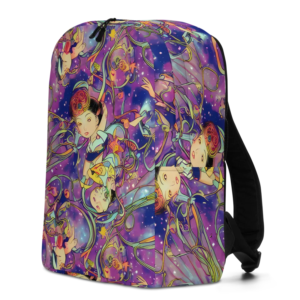 Spiral of Stardust on Minimalist Backpack — Left