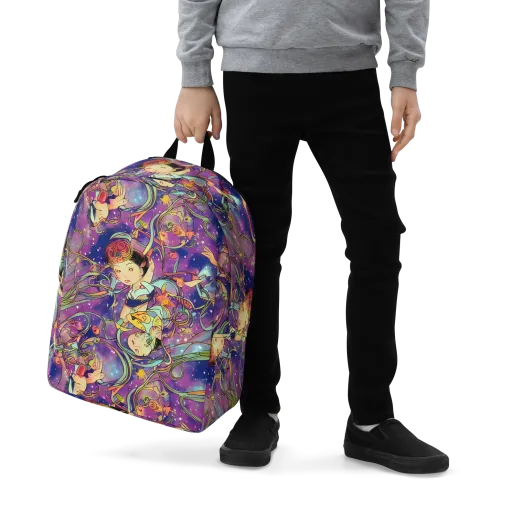 Spiral of Stardust on a Minimalist Backpack