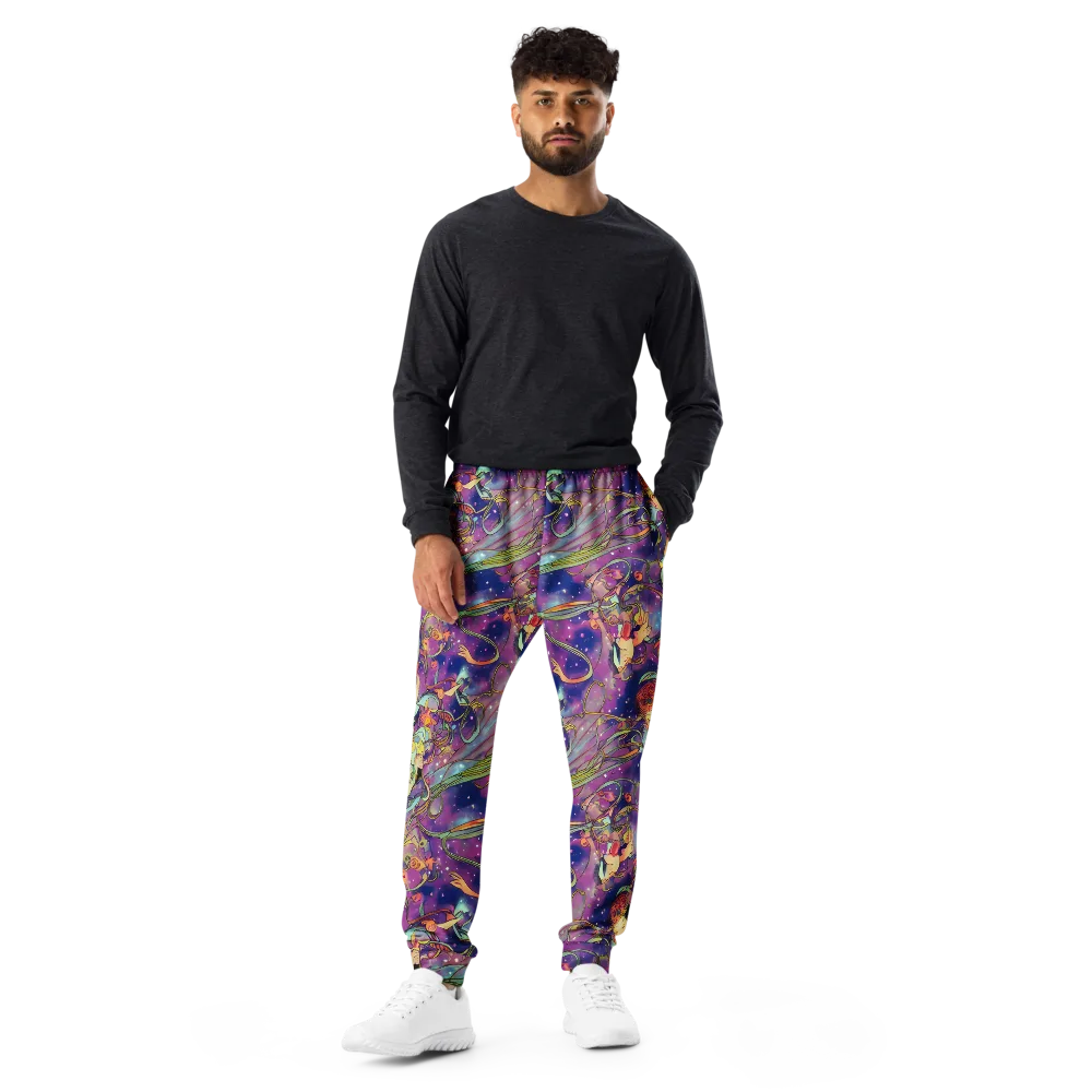 Spiral of Stardust on Men's Joggers — Front