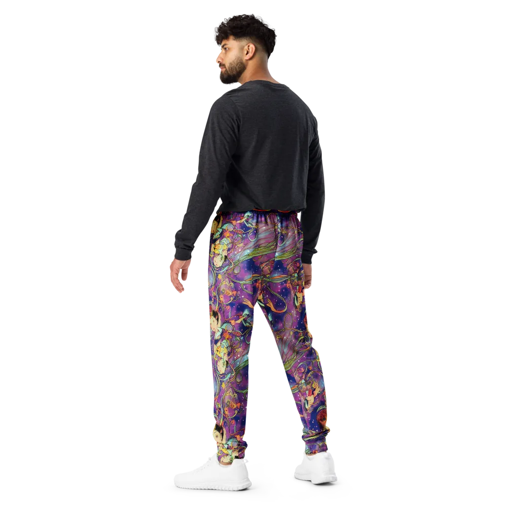 Spiral of Stardust on Men's Joggers — Back