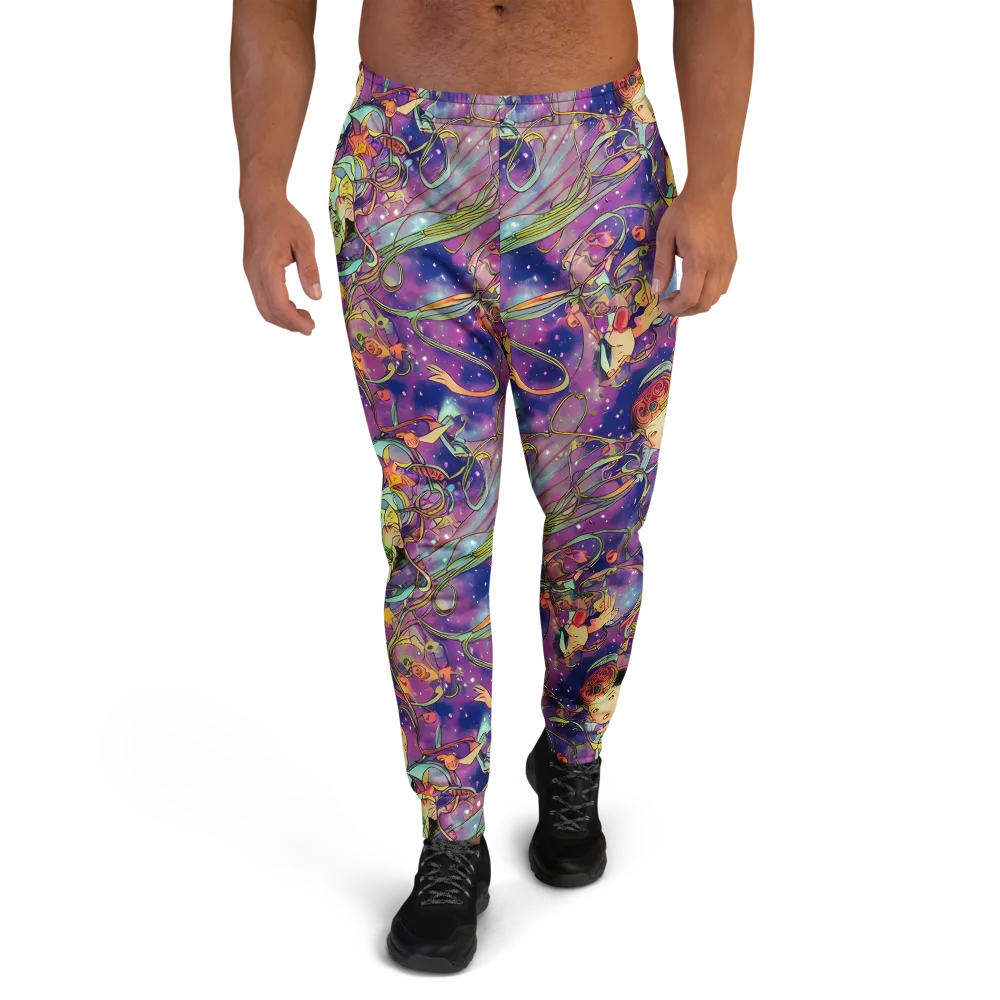 Spiral of Stardust on Men's Joggers — Front