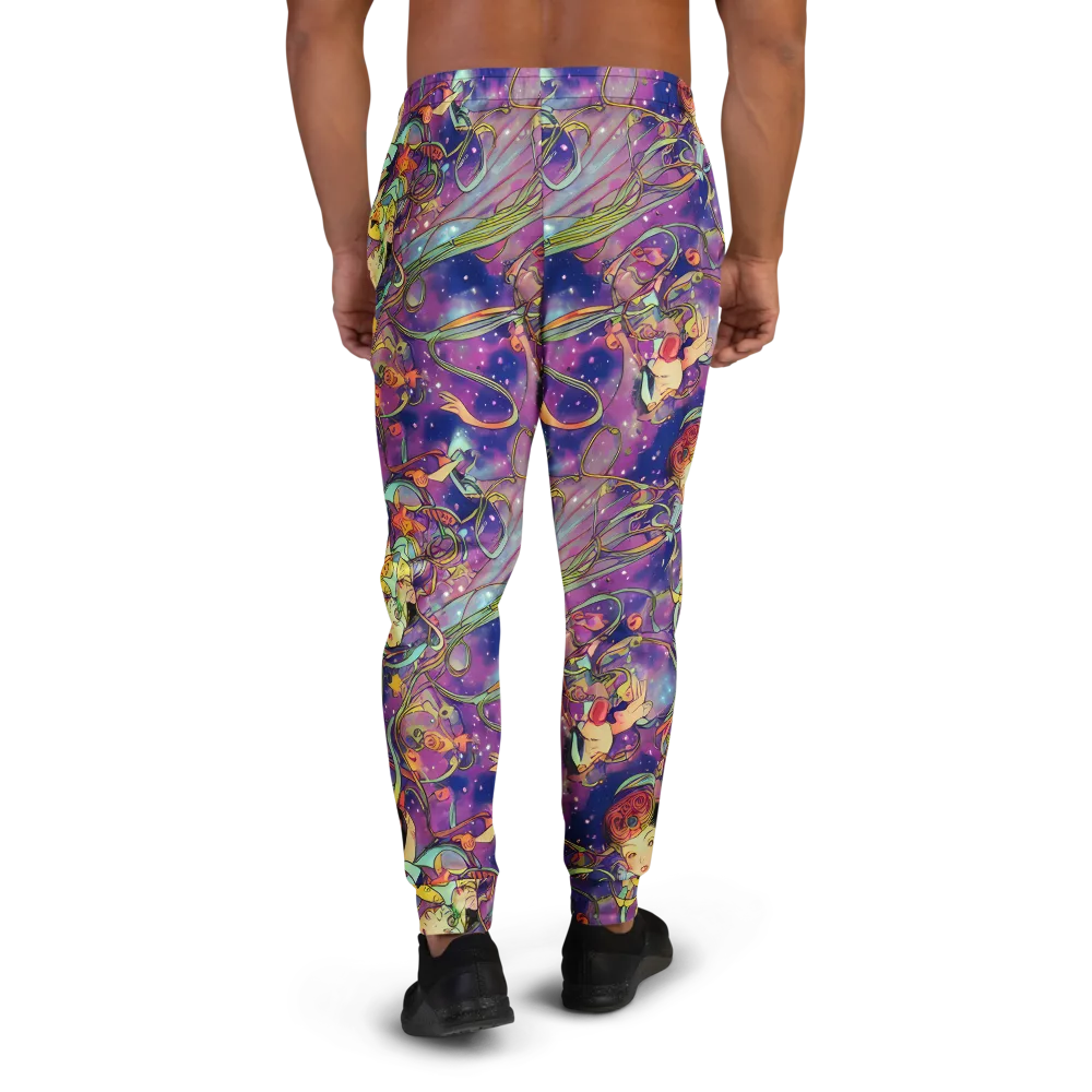 Spiral of Stardust on Men's Joggers — Back